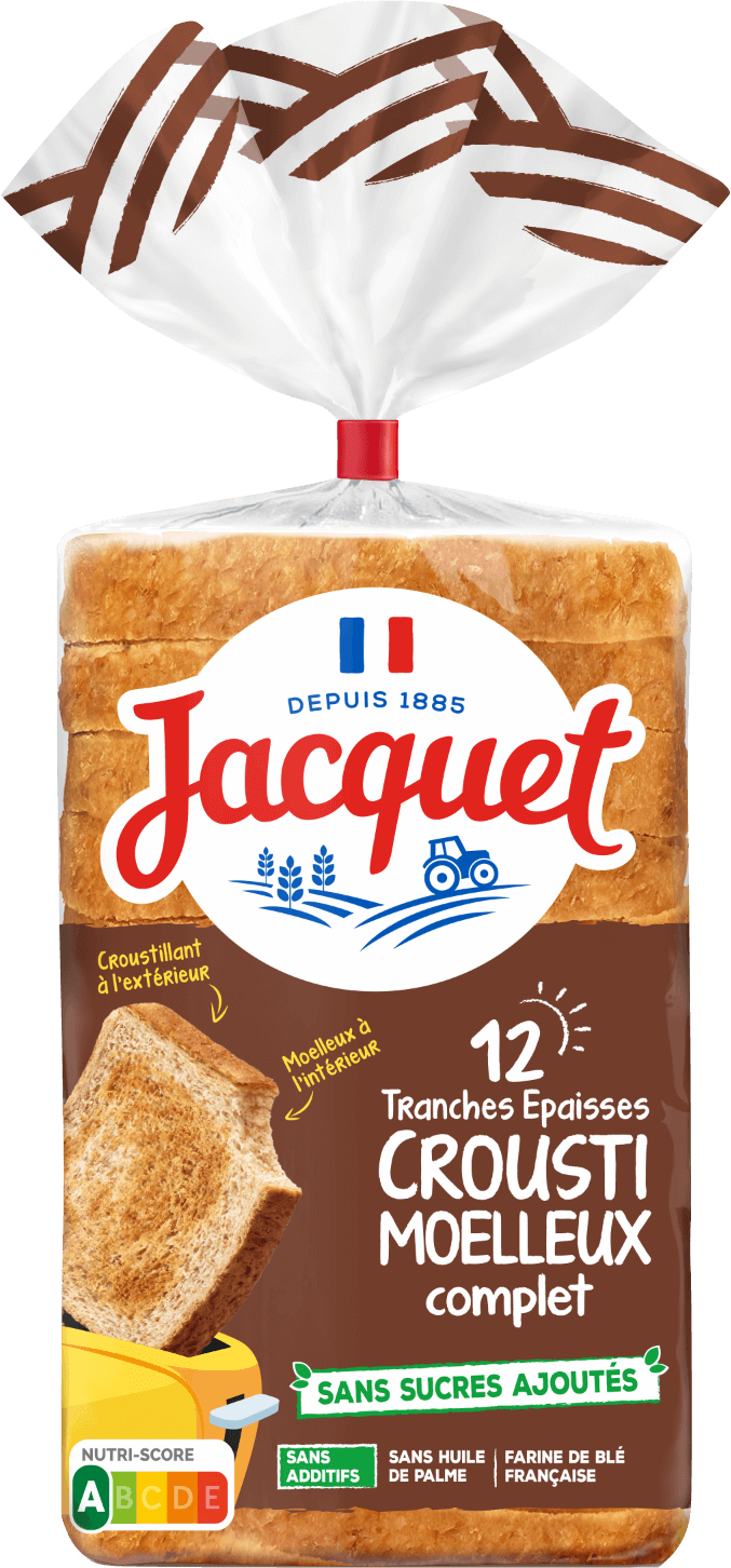 Pain de mie complet Crousti Moelleux Pains Jacquet Pain de mie complet Crousti Moelleux Pains Jacquet