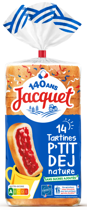 Tartines P'tit Déj Nature x 14 | Pains Jacquet