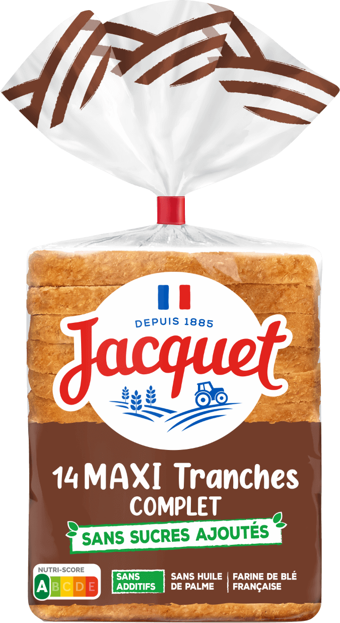 Pain de Mie complet sans sucres ajoutés - Jacquet - 550 g