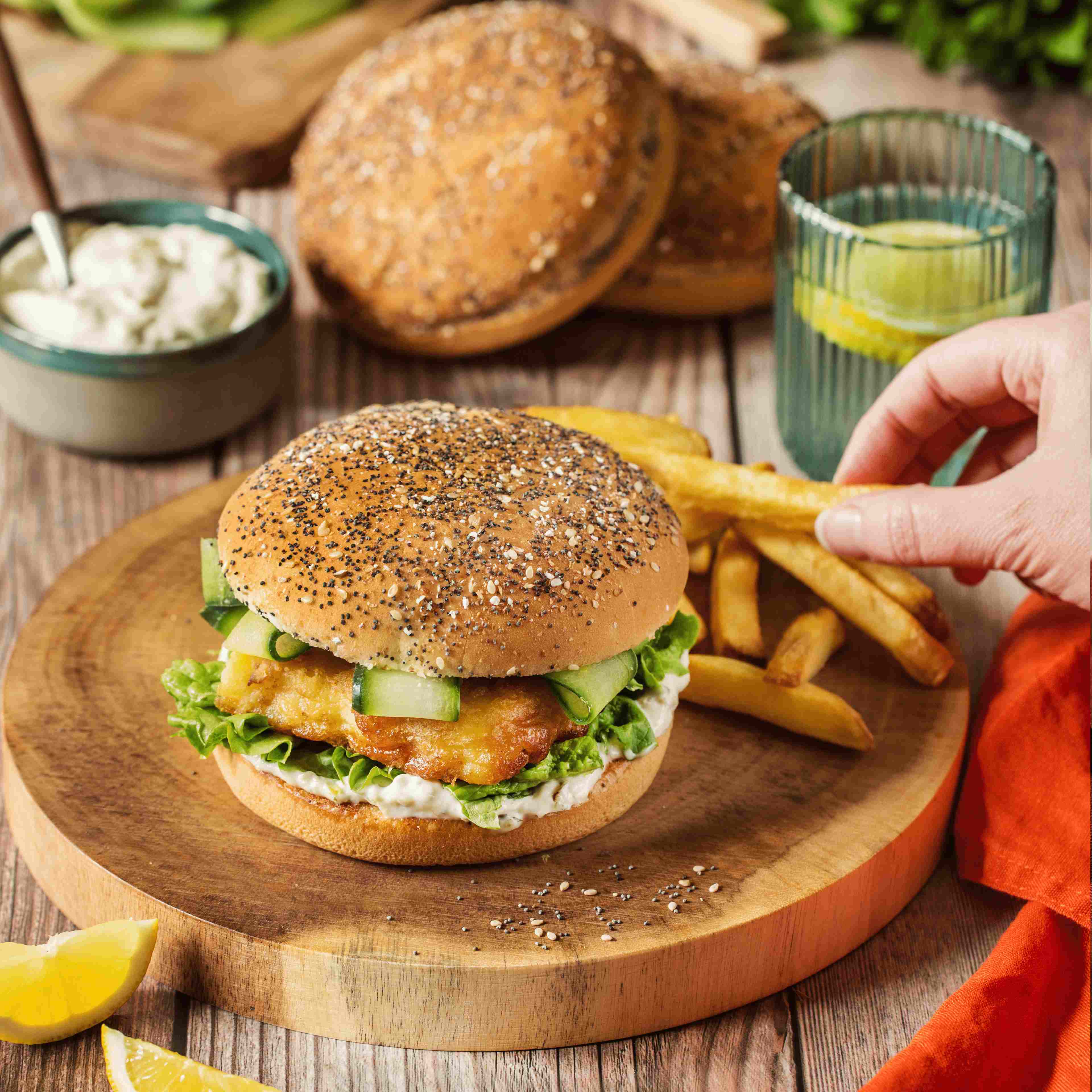 Burger Fish & Chips