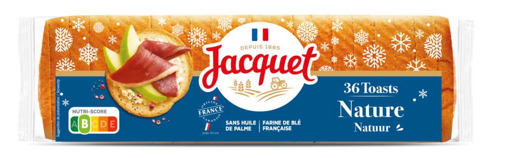 Pain Toast - 36 Toasts Ronds Nature - Pains Jacquet
