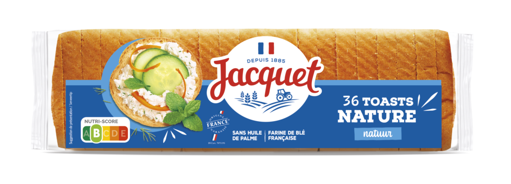 Pain Toast - 36 Toasts Ronds Nature - Pains Jacquet