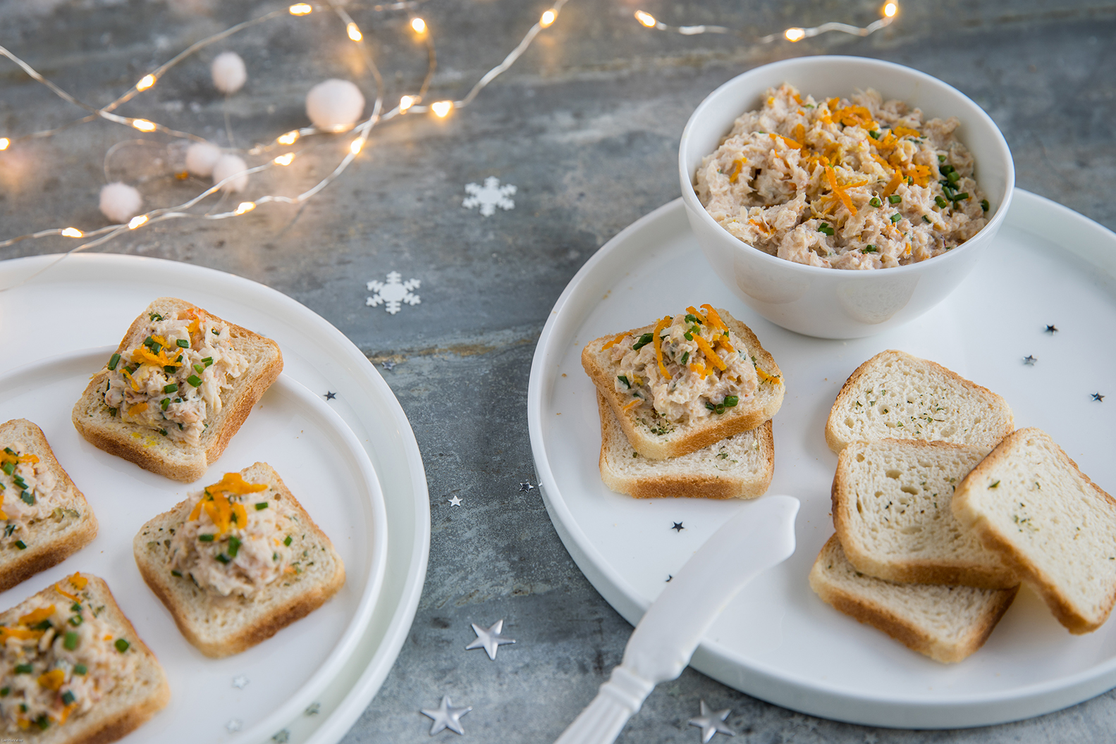 Toast au crabe & zestes d&rsquo;orange
