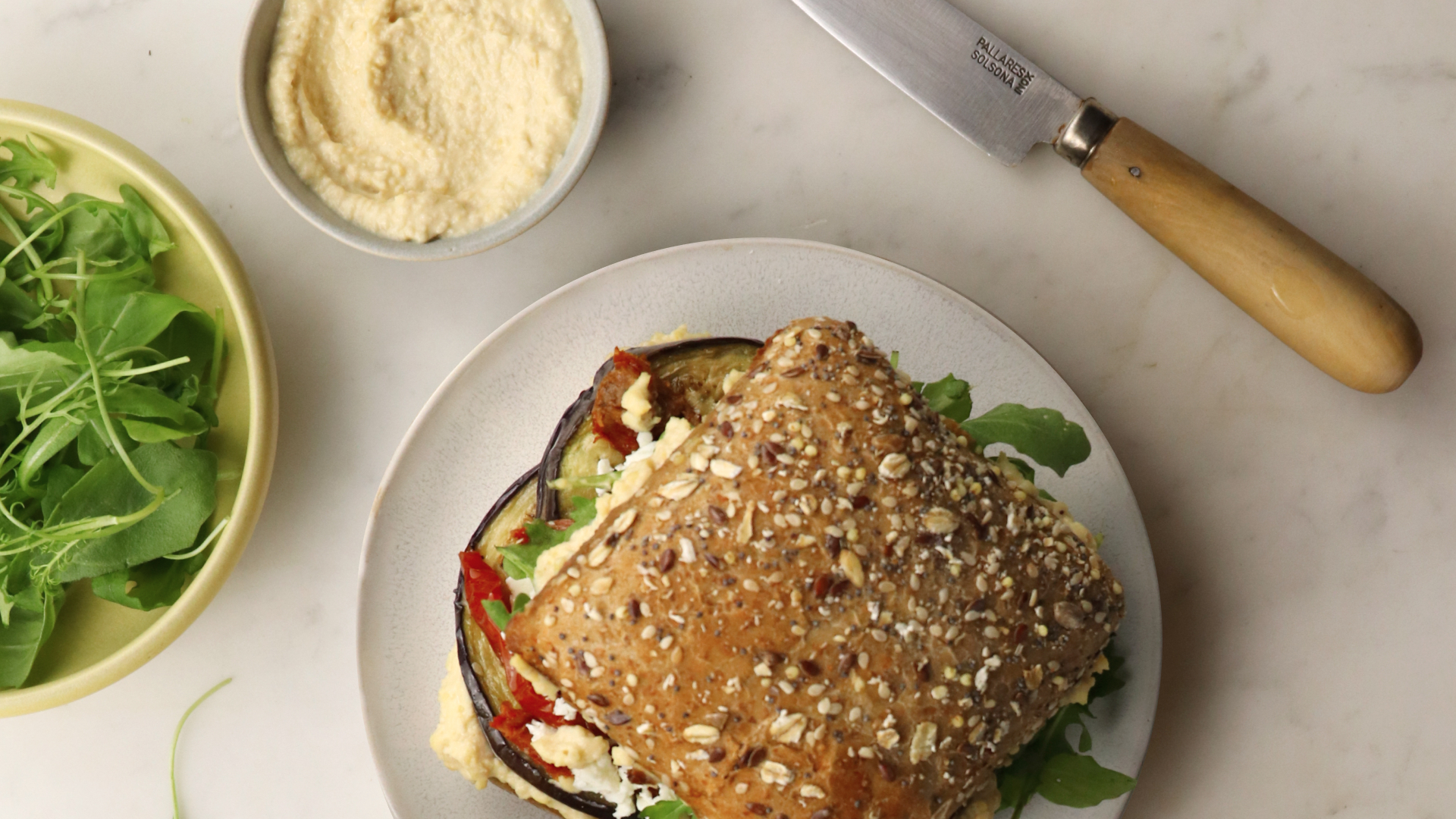 Burger houmous