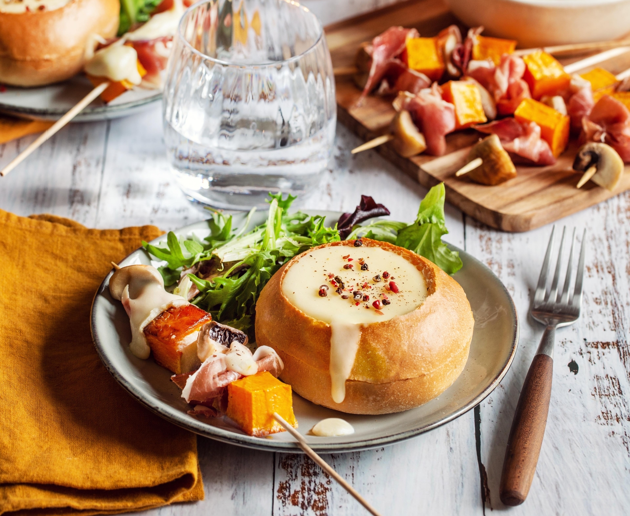 Burger-fondue