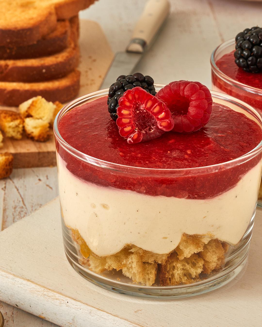 Tiramisu revisité aux fruits rouges