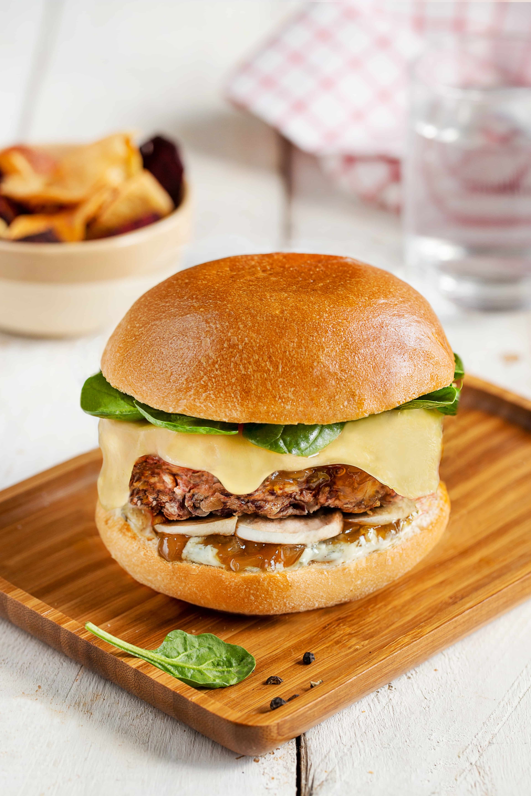 Burger végétarien steak aux haricots rouges et Comté