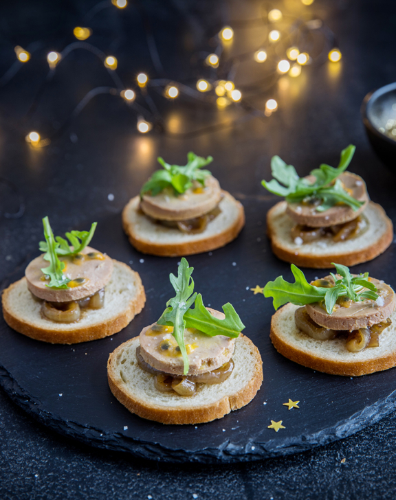 Toasts de foie gras