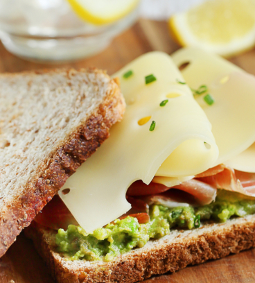 Sandwich à l&rsquo;écrasé d&rsquo;avocat