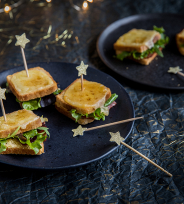 Mini-croques à l’huile de truffe