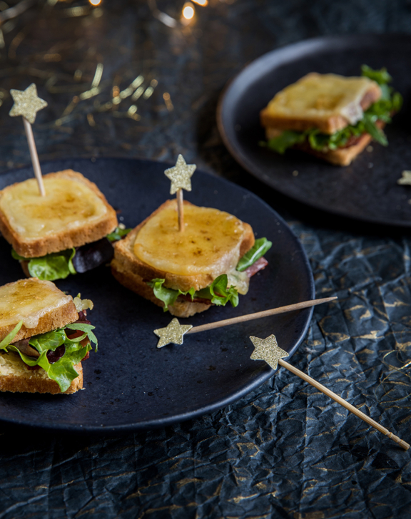 Mini-croques à l’huile de truffe