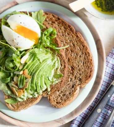 Tartine œuf avocat