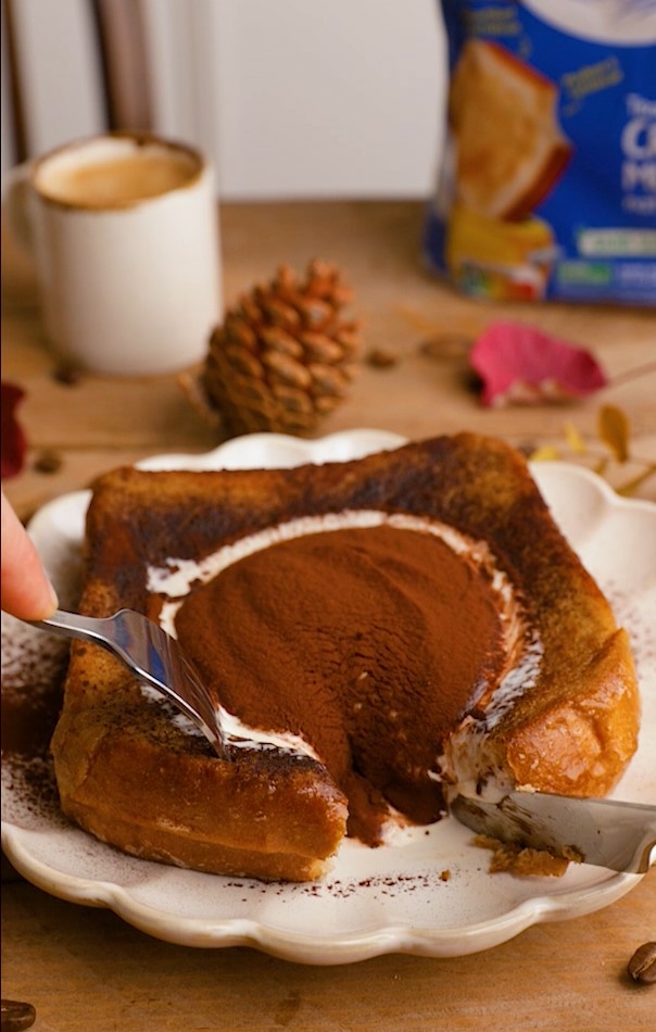 Lava toast façon tiramisu