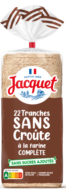 Pain de mie complet sans croûte