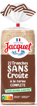 Pain de mie complet sans croûte