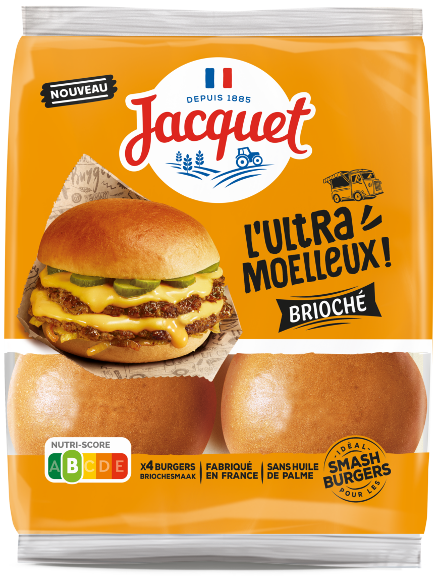 Pain burger brioché Pains Jacquet