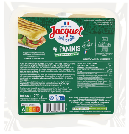 Pain panini blanc Mérite