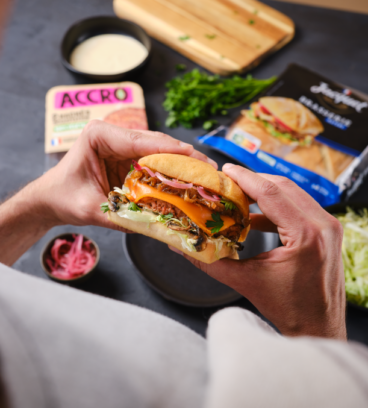 Burger végétal à la mimolette