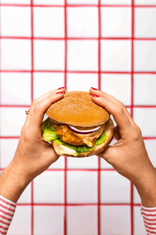 Recettes de burgers au poulet avec les pains spéciaux Jacquet