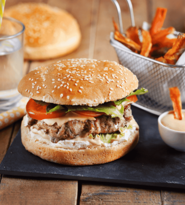 Burger sauce cocktail et fromage frais