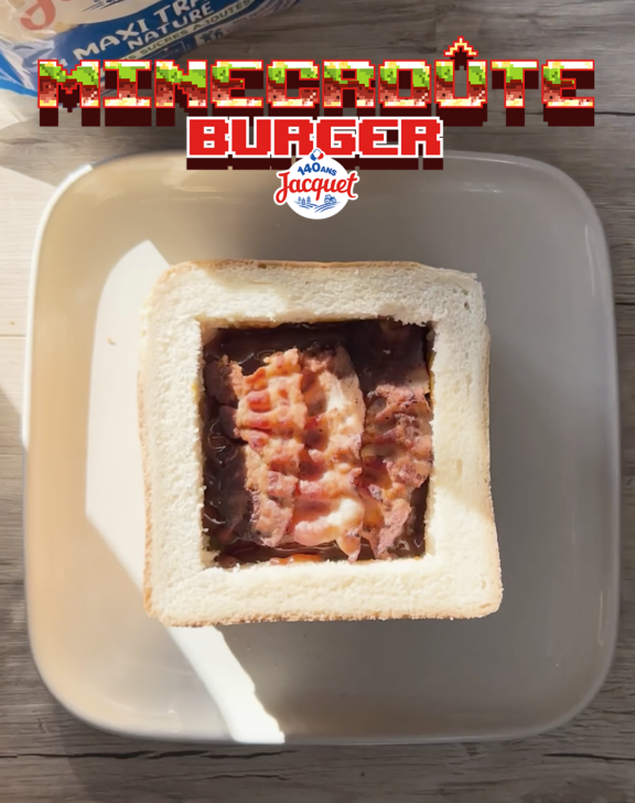 Minecroûte, le sandwich carré