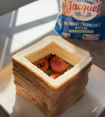 Minecroûte, le sandwich carré