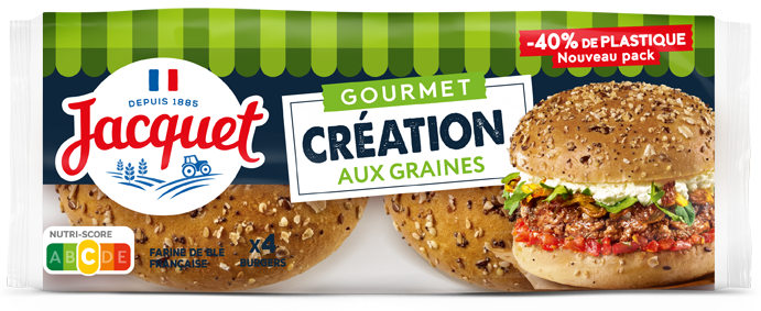 Burger création gourmet jacquet graines